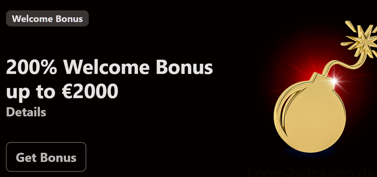Boombet Casino Willkommensbonus